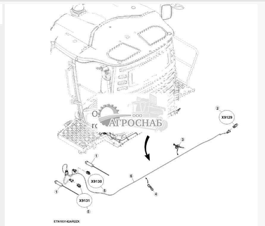 Жгут проводов и датчик стоп-сигнала 